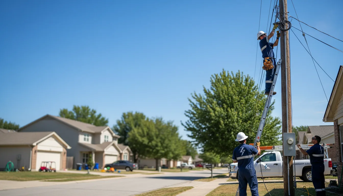 Residential electrician providing installation services in Diller, NE